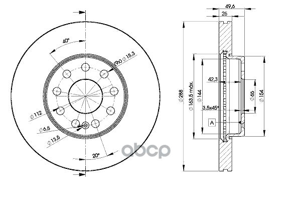 Диск тормозной Icer арт. 78bd5615
