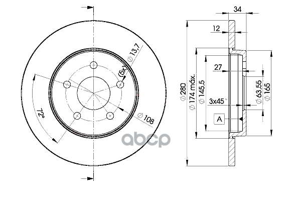 Диск Тормозной Icer арт. 78bd6768