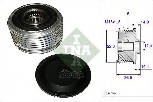 Шкив Генератора Mercedes-Benz: A-Class 04-, B-Class 05- Ina арт. 535012910