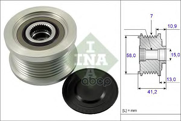 Шкив Генератора Toyota Land Cruiser 90, 120, Hilux Iv 535017310 Ina арт. 535017310