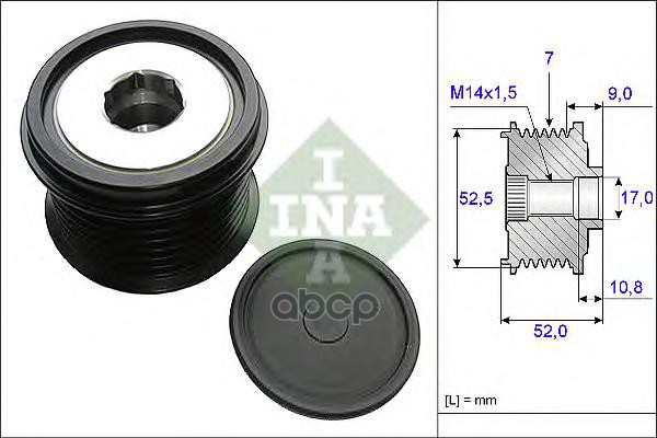 Шкив генератора TOYOTA CAMRY V40/50 3.5 535020910 Ina арт. 535020910