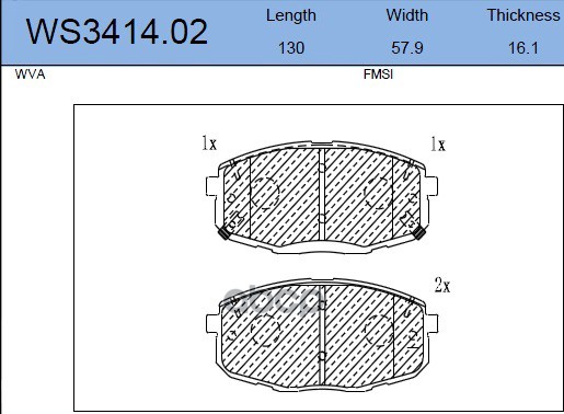 Колодки Тормозные Дисковые (С Отверстиями Для Пружин) | Перед | JEENICE арт. WS341402