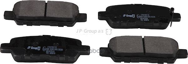 Компл.торм.колодок  диск.тормоз JP Group арт. 4763700110