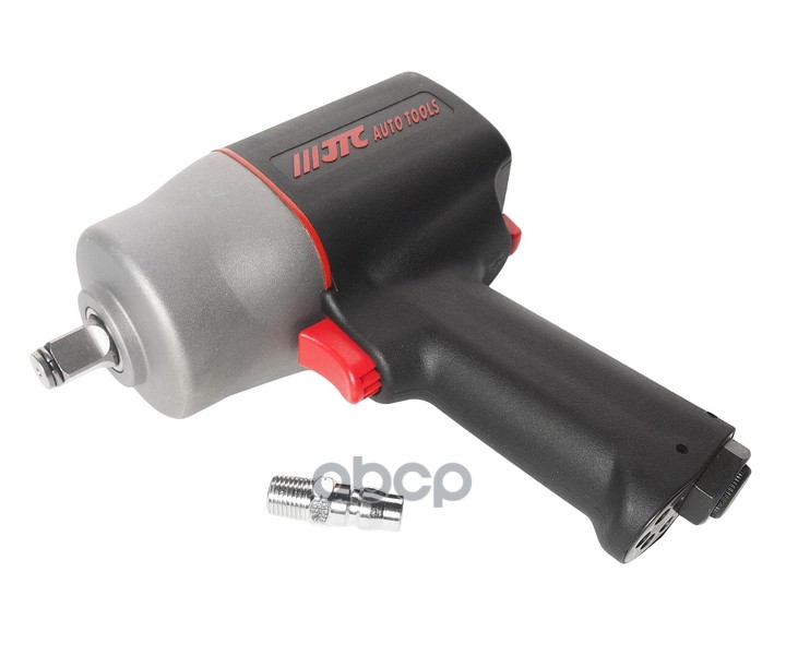 Пневмогайковерт Ударный, 1/2 Inch, 1085 Нм, 6800 Об/Мин, 150 Л/Мин, 6.1 Бар, Twin Hammer, Усиленный, В Пластиковом Корпусе JT...