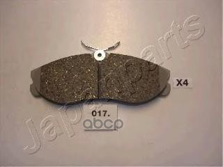 Колодки передние дисковые NISSAN Terrano II Japanparts арт. pa017af