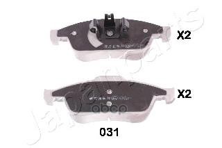 Колодки торм. диск. Ren Duster 06.2010- Japanparts арт. pa031af