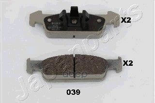 Колодки Тормозные Дисковые, Комплект | Перед | Japanparts арт. PA039AF