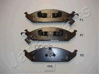 Колодки торм. дисковые Stratus (95-01) Japanparts арт. pa093af