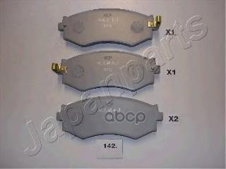 Колодки Тормозные Дисковые К-Т 4 Шт. Pa-142Af Japanparts арт. PA-142AF