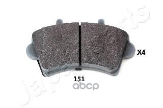 Колодки Тормозные Дисковые, Комплект | Перед | Japanparts арт. PA151AF