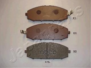 Колодки торм. дисковые Japanparts арт. pa178af
