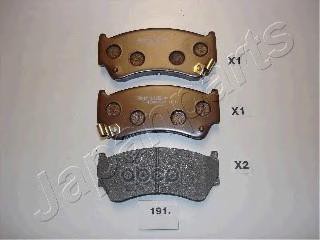 Колодки передние дисковые NISSAN Almera Japanparts арт. pa191af