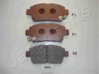 Колодки тормозные передние Japanparts арт. pa203af