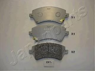 Колодки пер.диск Corolla (01-) Japanparts арт. pa211af