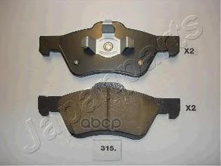 Колодки торм. пер. Mazda Tribute 2.0 (00-) Japanparts арт. pa315af