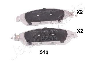 Колодки Тормозные Дисковые, Комплект Japanparts арт. PA513AF
