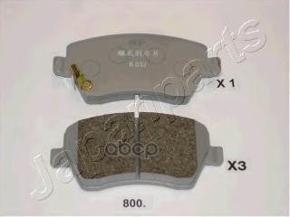 Колодки торм.диск. Japanparts арт. pa800af