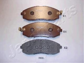 Колодки тормозные передние Japanparts арт. pah02af