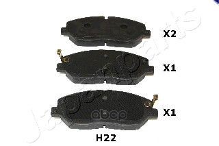 Колодки торм.диск. Japanparts арт. pah22af