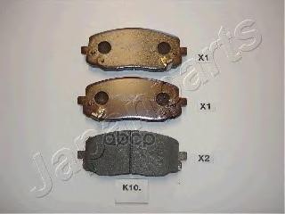 Колодки торм. дисковые Japanparts арт. pak10af
