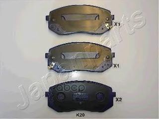 Колодки торм. дисковые Japanparts арт. pak20af