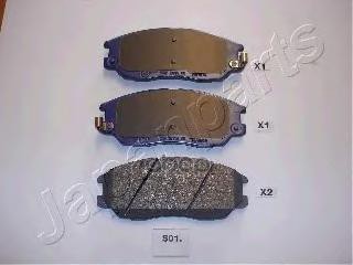 Колодки торм.диск. Japanparts арт. pas01af
