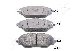 Колодки торм.диск. Japanparts арт. paw15af