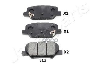 Колодки торм. задн. Japanparts арт. pp315af