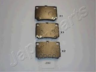 Колодки торм. диск. задн. Japanparts арт. pp592af