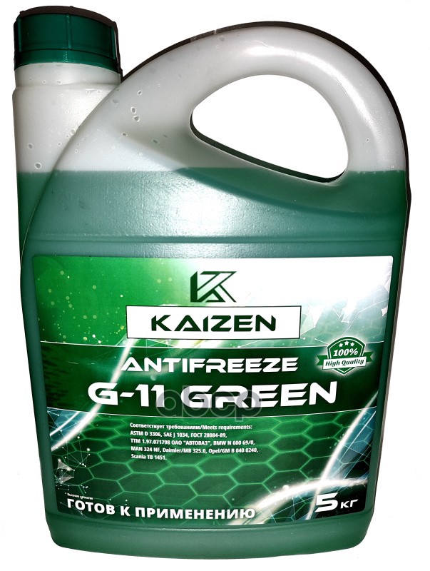 Антифриз Зеленый G11 5Кг KAIZEN арт. AFG1005