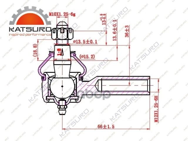 Наконечник Рулевой Тяги Mitsubishi Lancer Iii (C1_a, C6_a) KATSURO арт. KAT0922MIT