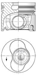 Поршень Двс Vw T5 2.5Tdi 04- (Mot Bnz) 3,4,5 Cyl KOLBENSCHMIDT арт. 41094600