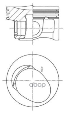 Поршень Двс Audi. Vw 1.2Tsi Cbza/Cbzb =71 1.2X1.2x2 Std 09> KOLBENSCHMIDT арт. 41257600