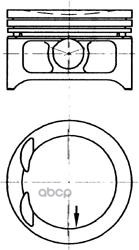 Поршень Двс Opel Vectra 2.0 16V X2.0xe =86 1.5X1.5x3 +1.00 94> KOLBENSCHMIDT арт. 97332620