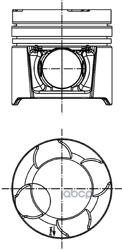 Ман Поршень, Кольца, Палец Лиаз Дв.ман D0836loh40  Стандарт KOLBENSCHMIDT арт. 97458600