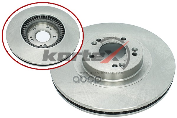 Диск торм. HYUNDAI GENESIS 14- R18 4WD перед. вент. KD0504 KORTEX арт. KD0504