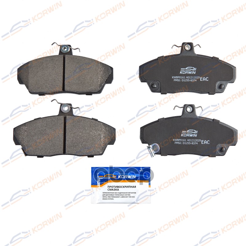 Колодки Тормозные Дисковые Перед. Honda Civic Vi-Vii 95-05 KORWIN арт. KWBP0161