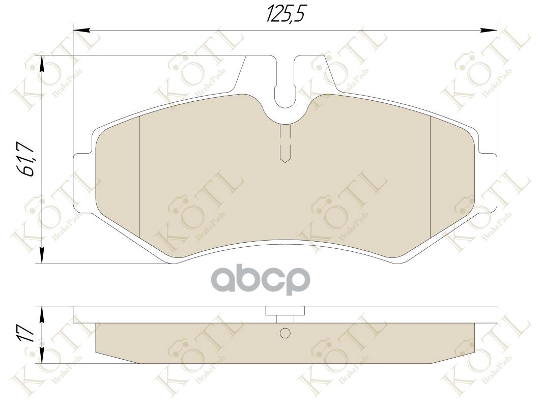 Колодки тормозные дисковые задние к-т MERCEDES W463/SPRINTER 97>/VOLKSWAGEN LT 9 KOTL арт. 1399kt