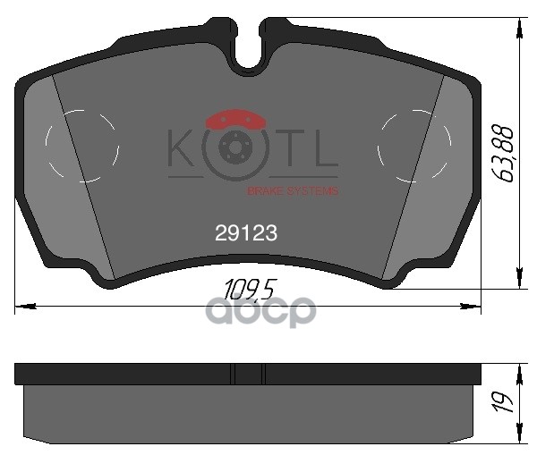 Колодки тормозные дисковые задние к-т IVECO DAILY I 96-/II 02 - KOTL арт. 1535kt