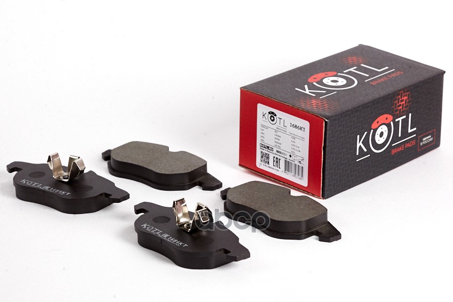 Заменен на XKTL-1657KT!!! Колодки тормозные дисковые к-т CITROEN JUMPER/FIAT DUCATO/PEUGEOT BOXER KOTL арт. 1686kt