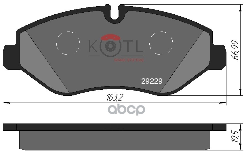 Колодки тормозные дисковые передние к-т IVECO DAILY II/III KOTL арт. 1747kt