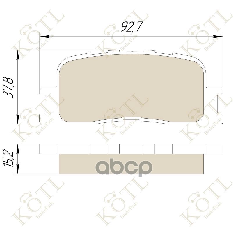 Колодки тормозные дисковые задние к-т TOYOTA CAMRY (_V30_) 2.4/3.0 01>04/HIGHLAN KOTL арт. 3374kt