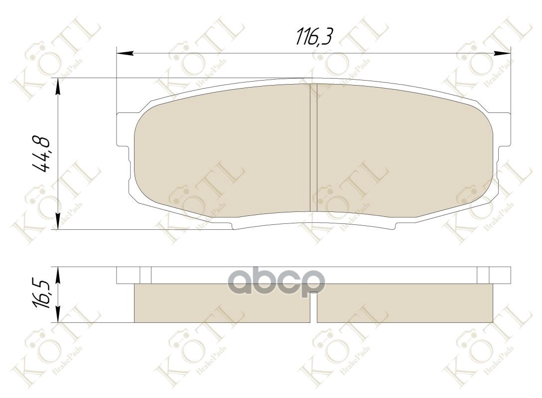 Колодки тормозные дисковые задние к-т TOYOTA LAND CRUISER J200 4.5D/4.7 07-/LEXUS KOTL арт. 3491kt