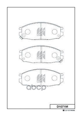 Колодки Тормозные Дисковые Nissan Kashiyama арт. d1071m