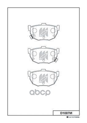Колодки Тормозные Дисковые Nissan Kashiyama арт. d1087m
