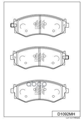 Колодки Тормозные Дисковые D1092mh Kashiyama арт. D1092MH