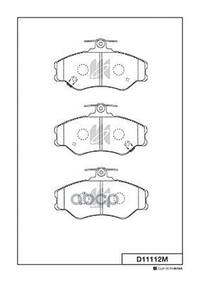 Колодки Тормозные Дисковые Hyundai H100 94- D11112m Kashiyama арт. D11112M
