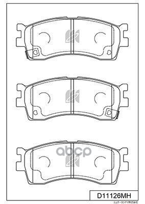 Колодки Тормозные Дисковые Пер. Kia Rio 05- D11126mh Kashiyama арт. D11126MH