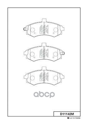 Колодки Тормозные Дисковые D11142m Kashiyama арт. D11142M