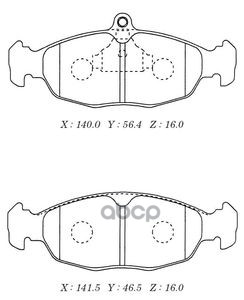 Колодки Тормозные Дисковые Daewoo Kashiyama арт. d11176